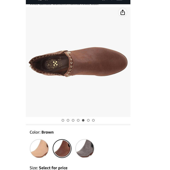 Women’s Vince Camuto Prafinta Ankle Booties - Picture 10 of 11